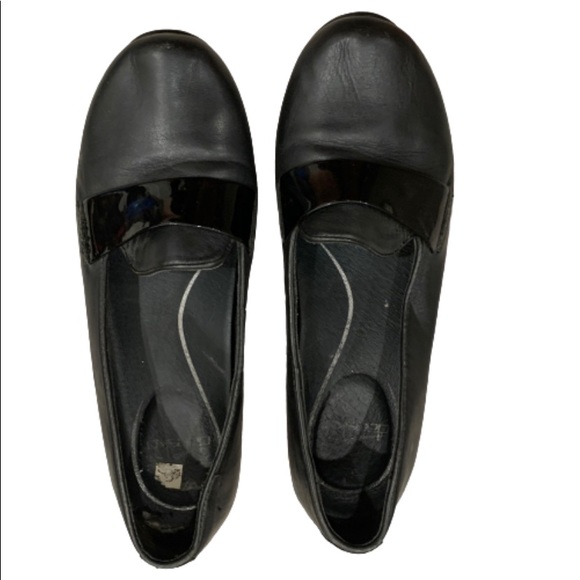 dansko black flats